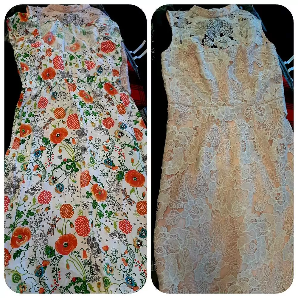 Balík 735, 3,6 Kg, Levné šaty a sukně letní, velikost XS a S, 1 jakost, 17 ks