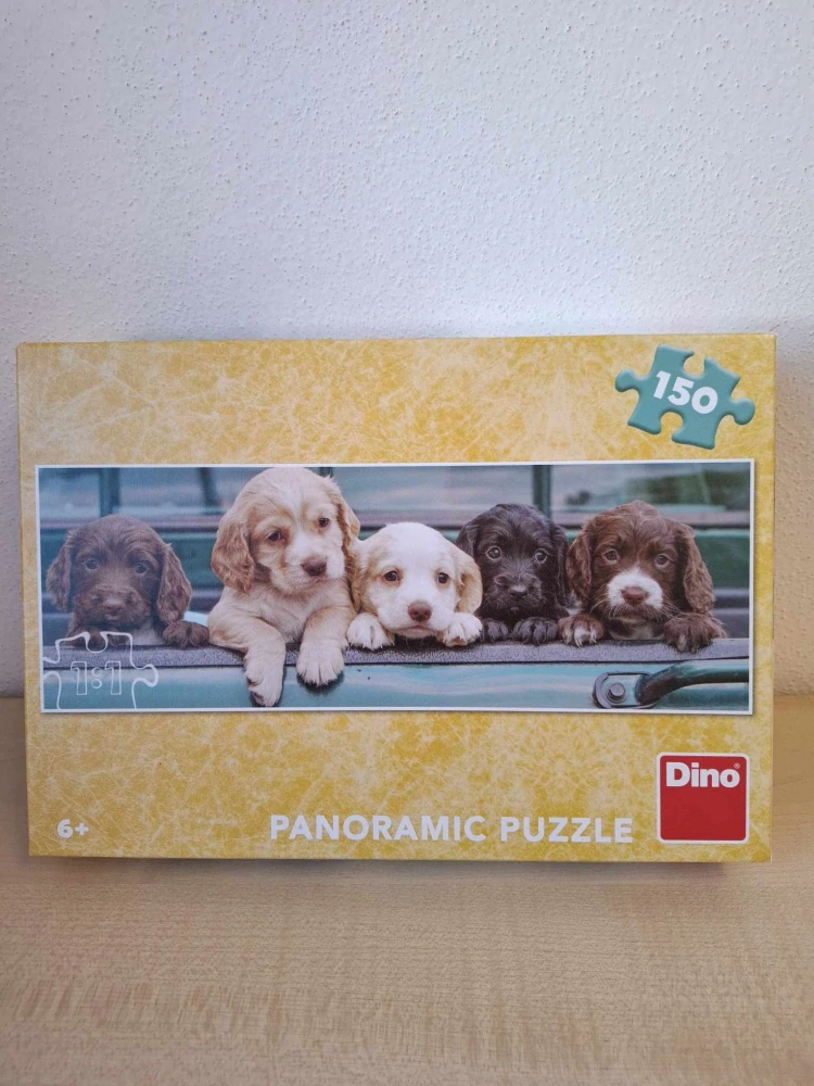 Hračka 989, 0,38 Kg, Panoramatic puzzle štěňata, 150 Ks