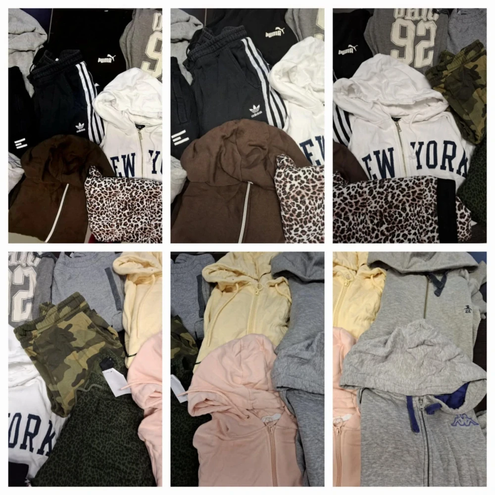 Balík 1054, 25 Kg Originál tepláky a mikiny na zip pro dospělé, 1,2 jakost, Anglie
