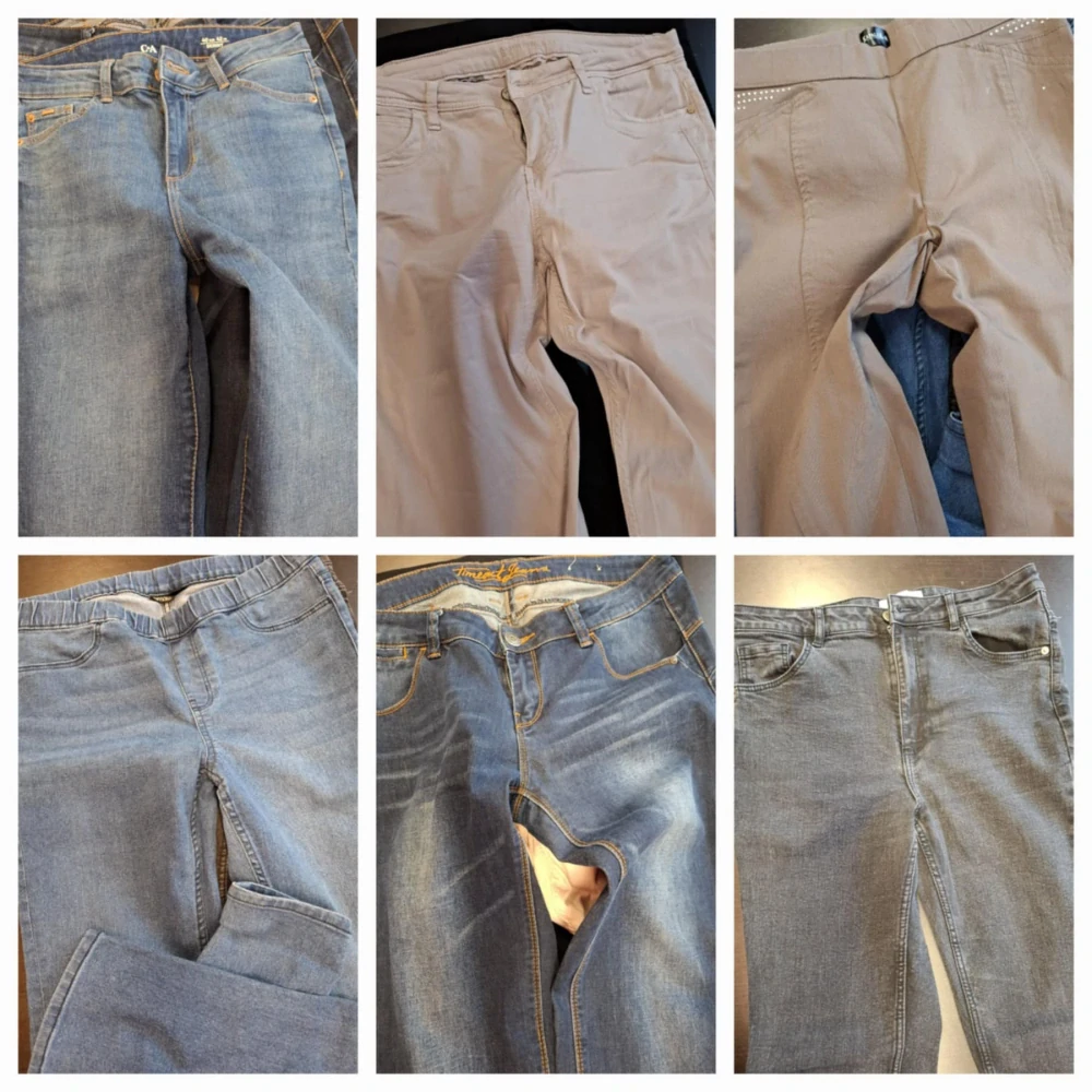 Balík 1168, 2,9 Kg, Elastické kalhoty dámské, velikost L (40), 1 ks spíše XL.