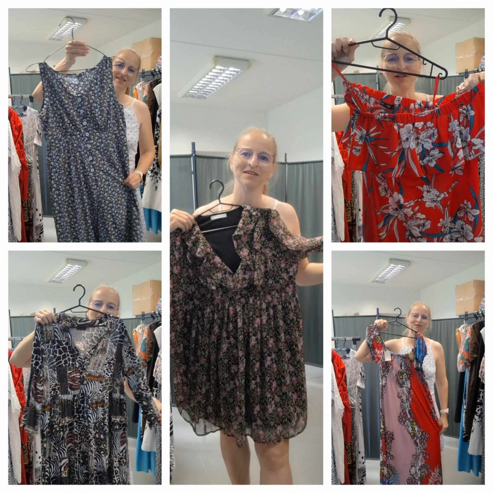 Balík 473/25 – Dámské letní šaty vel. L (40) | 3,6 Kg | 15 ks | 1. jakost + cream