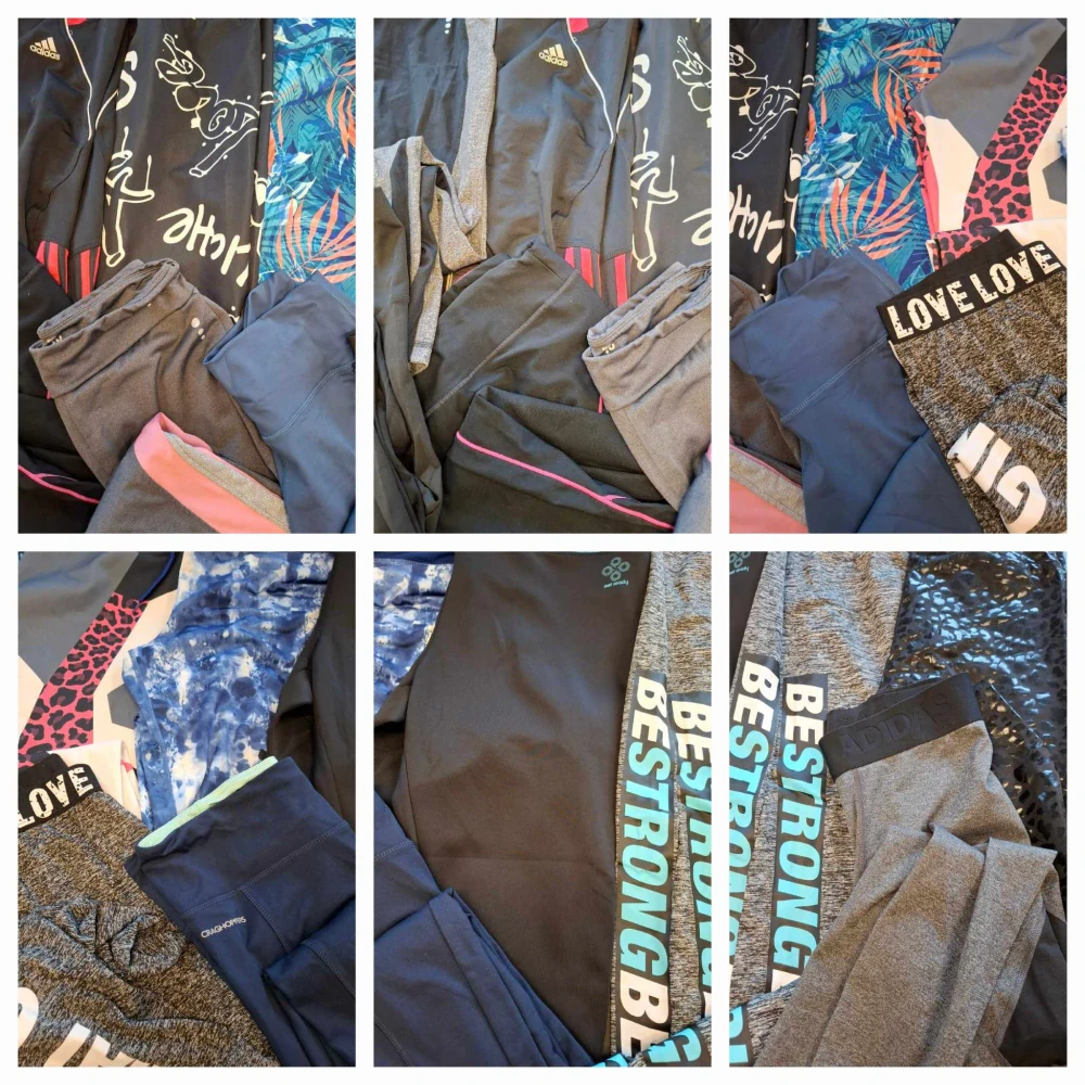 Balík 517/25 – 4 Kg | Dámské sportovní legíny | 1. jakost + cream | 20 ks | Velikosti XS–XL