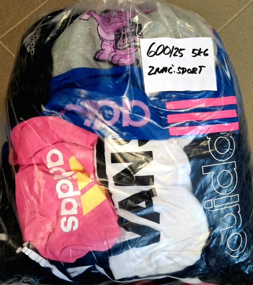 Balík 600/25, Značkový sport pro dospělé a děti + jiné značky., Originál 5 kg,1,2 jak.