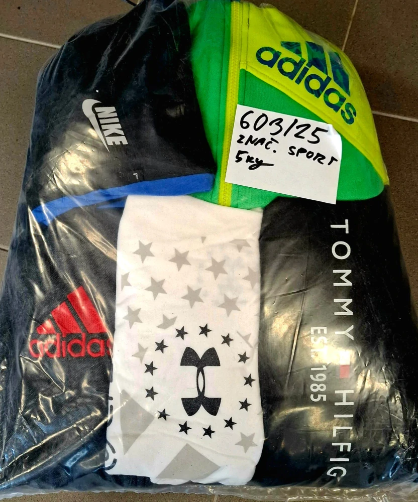 Balík 603/25, Značkový sport pro dospělé a děti + jiné značky., Originál 5 kg,1,2 jak.