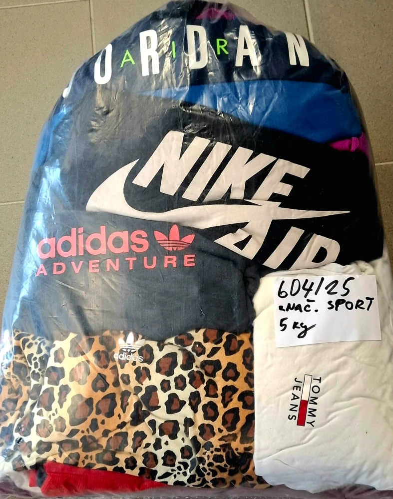 Balík 604/25, Značkový sport pro dospělé a děti + jiné značky., Originál 5 kg,1,2 jak.