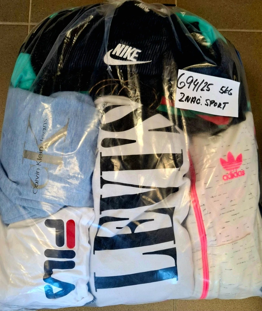 Balík 694/25, Značkový sport pro dospělé a děti + jiné značky., Originál 5 kg,1,2 jak.