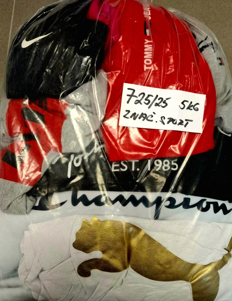 Balík 725/25, Značkový sport pro dospělé a děti + jiné značky., Originál 5 kg,1,2 jak.