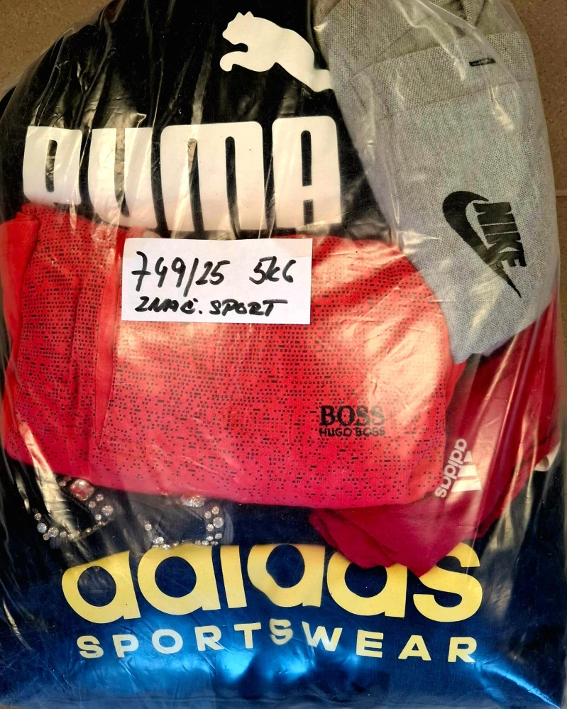 Balík 749/25, Značkový sport pro dospělé a děti + jiné značky., Originál 5 kg,1,2 jak.