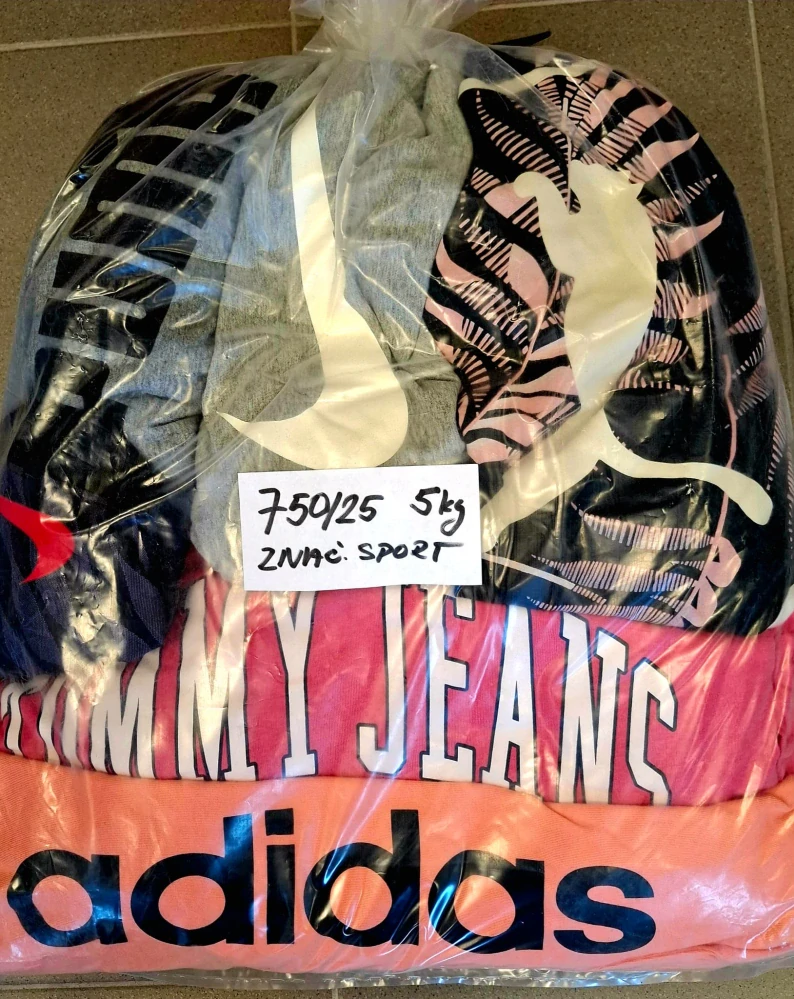 Balík 750/25, Značkový sport pro dospělé a děti + jiné značky., Originál 5 kg,1,2 jak.