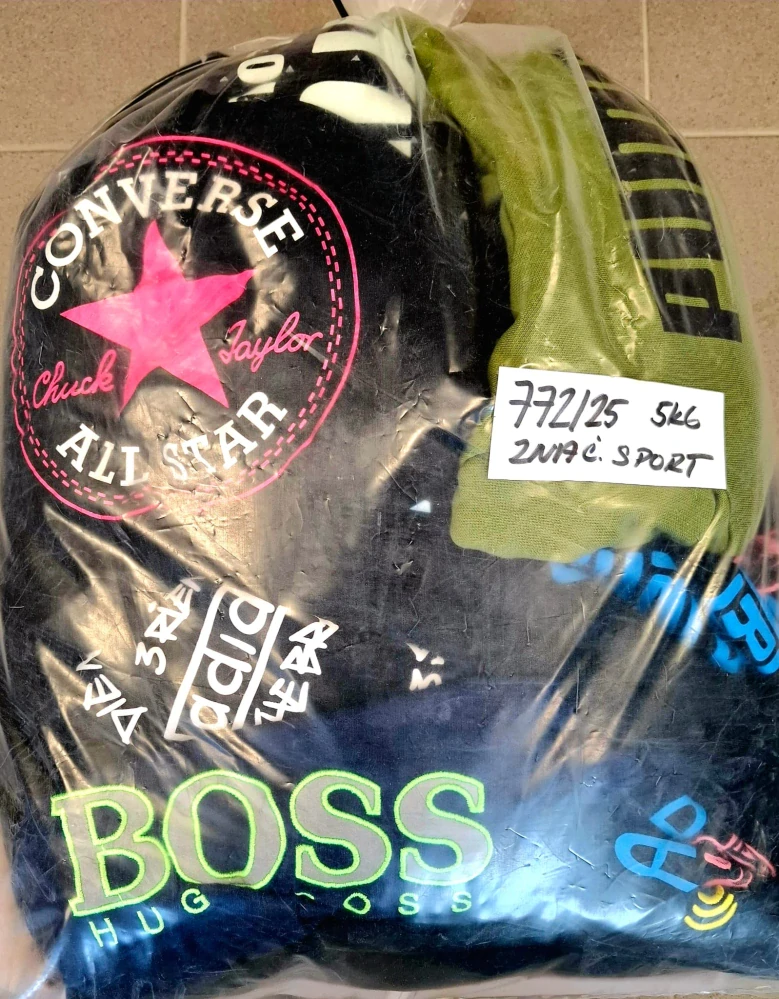 Balík 772/25, Značkový sport pro dospělé a děti + jiné značky., Originál 5 kg,1,2 jak.