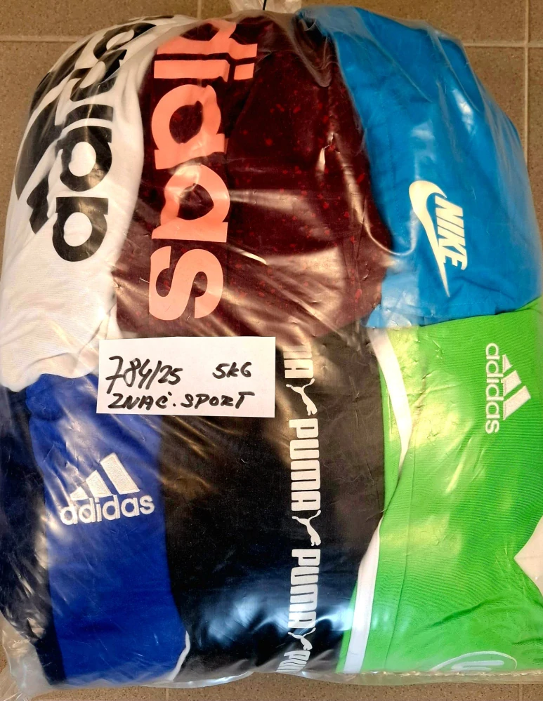 Balík 784/25, Značkový sport pro dospělé a děti + jiné značky., Originál 5 kg,1,2 jak.