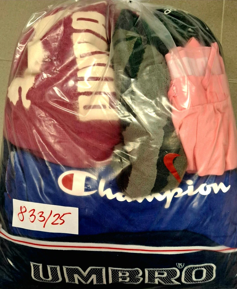 Balík 833/25, Značkový sport pro dospělé a děti + jiné značky., Originál 5 kg,1,2 jak.
