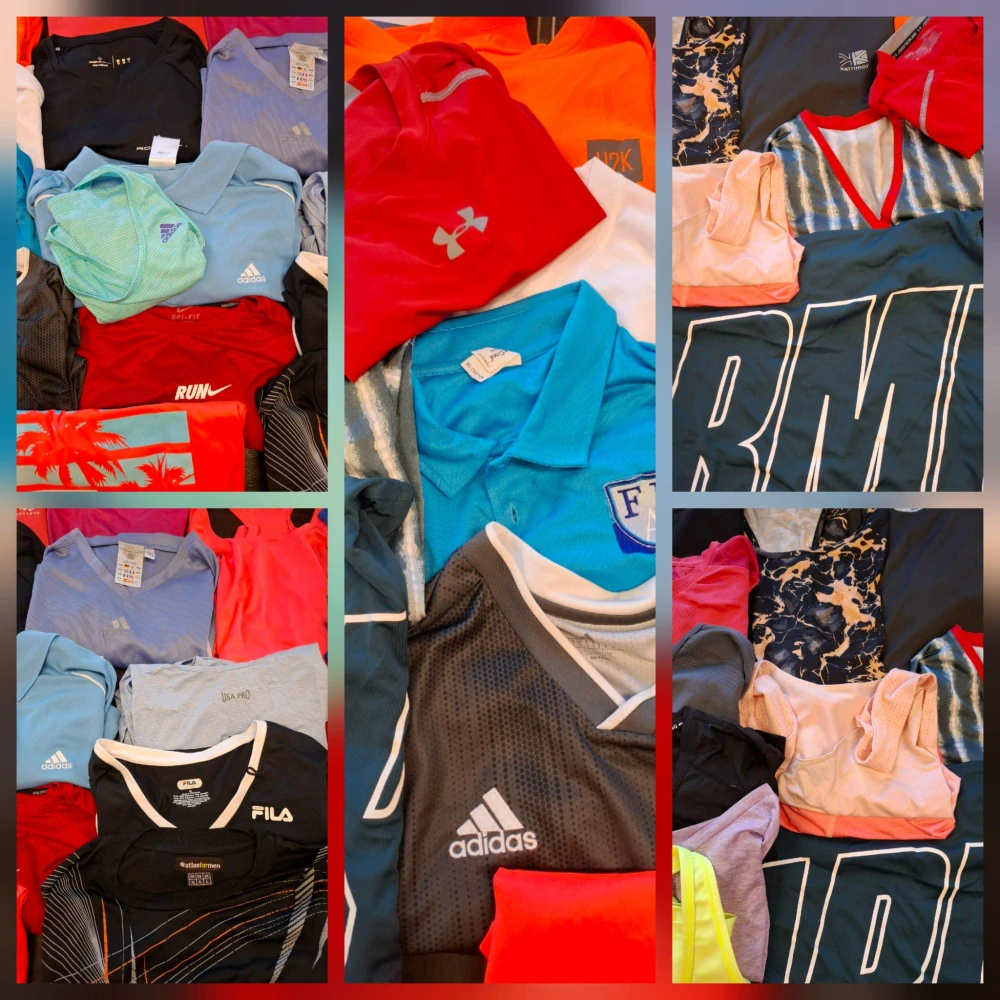 Balík 36/26 – 5 Kg sportovní trička pro dospělé, 1. jakost + cream, 39 ks