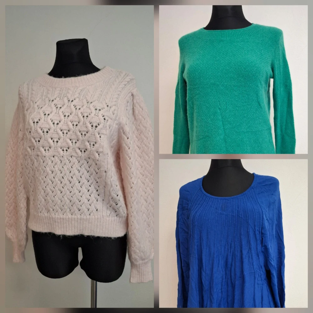 Balík 82/26 – 10 kg – Výběrové dámské svetry (okr. pánské), 1. jakost + cream