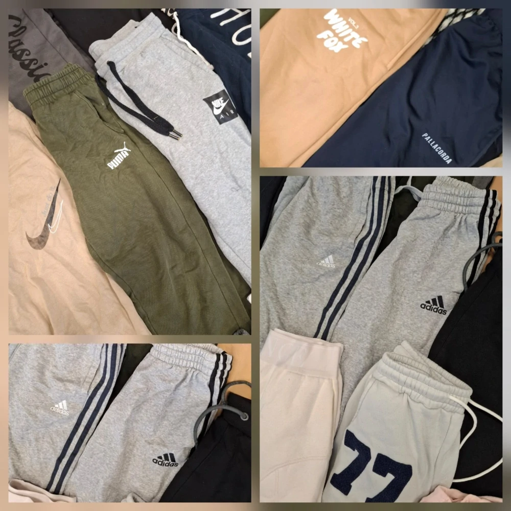Balík 93/26 – 25 Kg tepláky pro dospělé, 1. a 2. jakost, cca 60 - 65 ks, velikosti do 2XL