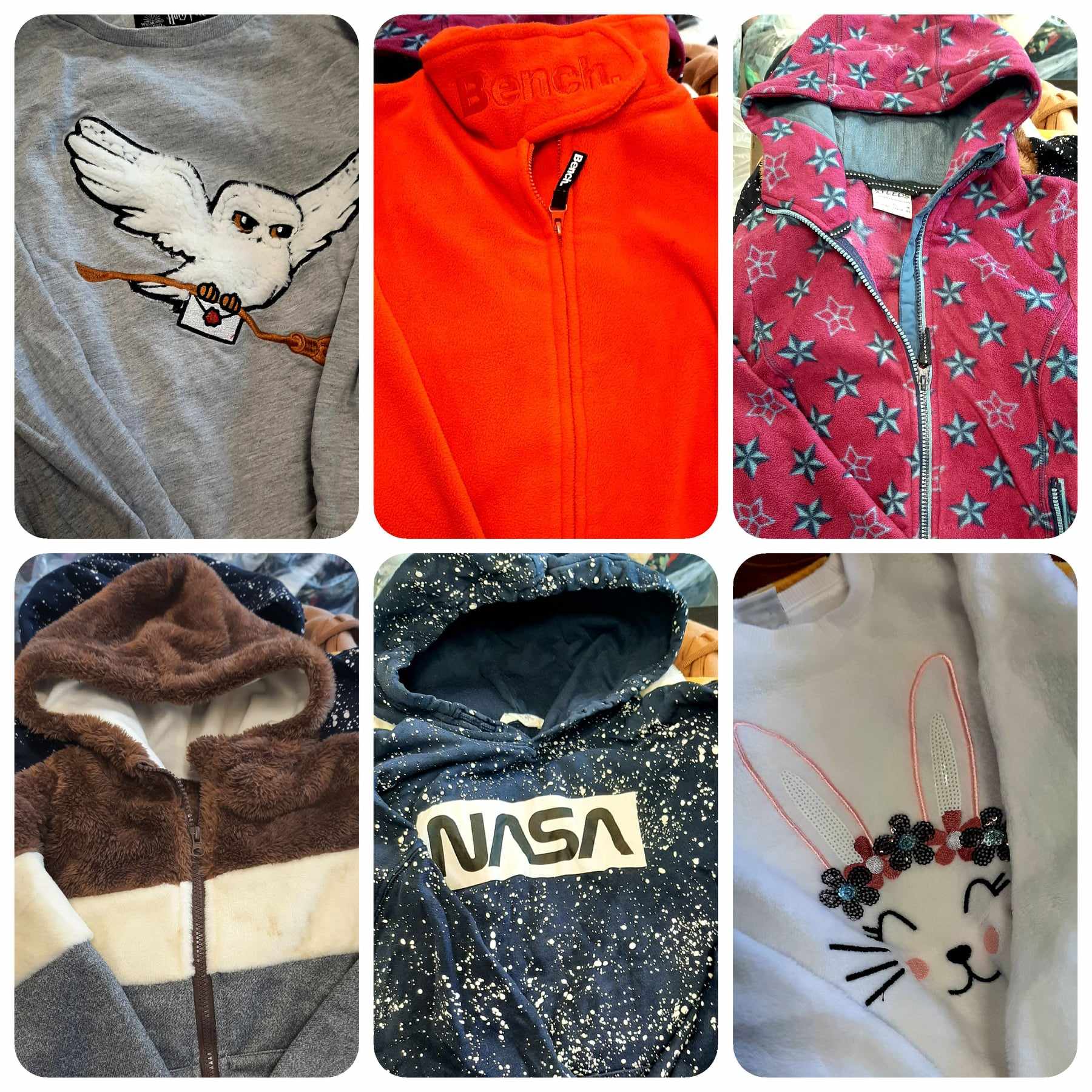 Balík 634, 5 Kg, Výběrové mikiny pro děti, 1 jakost + cream