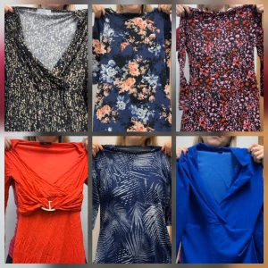 Balík č. 869/25 – 25 Kg Dámské tuniky, šaty, trička, Anglie, 1. jakost + okr. 2, mix velikostí.