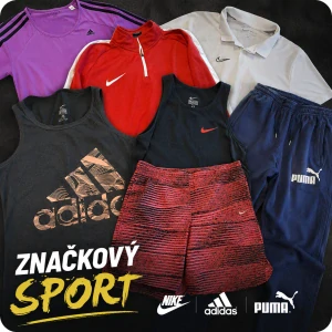 Balík 488/26 – 5 kg – Výběrový značkový sport mix pro dospělé (Nike, Adidas, Under Armour + další) – 1. jakost + cream