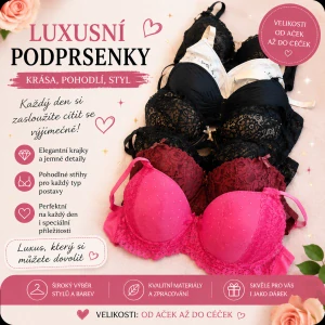 Balík 543/26, 2 kg, Luxusní podprsenky, 1. jakost, mix náhodných velikostí