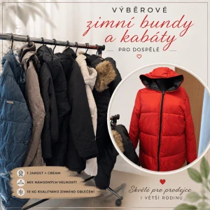 Balík 749/26 – 10 kg – Výběrové zimní bundy a kabáty pro dospělé – 1. jakost + CREAM
