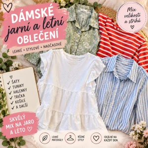 Balík 595/26, 5 kg – MEGA PECKA 🌴 Oděvy k moři, 1. jakost + Cream + visačky, 24 ks