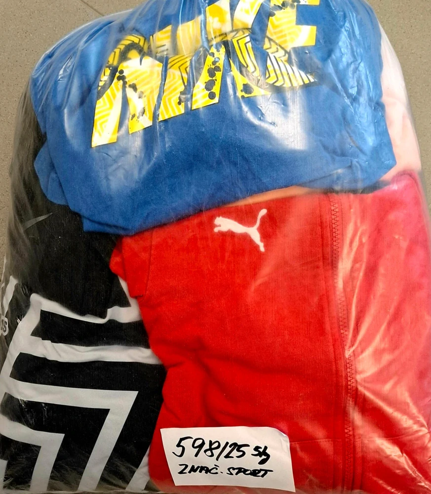 Balík 598/25, Značkový sport pro dospělé a děti + jiné značky., Originál 5 kg,1,2 jak.