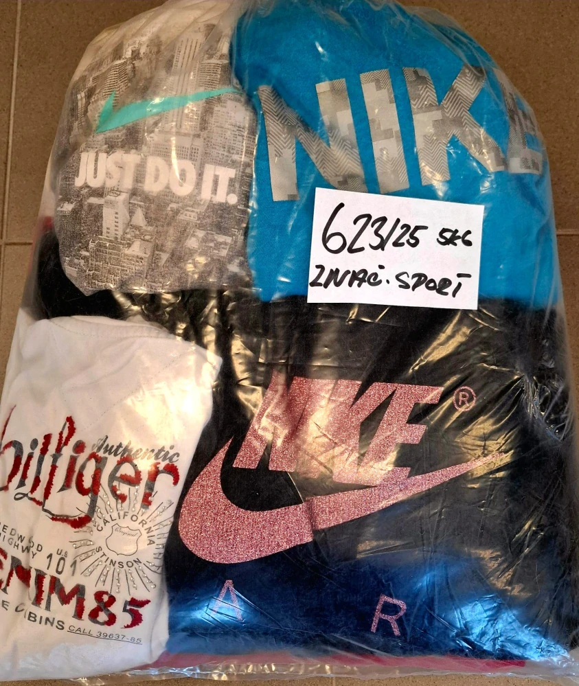 Balík 623/25, Značkový sport pro dospělé a děti + jiné značky., Originál 5 kg,1,2 jak.