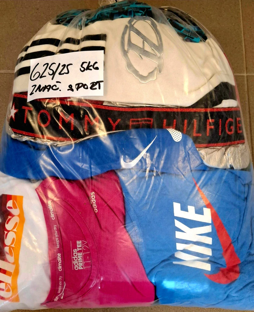 Balík 625/25, Značkový sport pro dospělé a děti + jiné značky., Originál 5 kg,1,2 jak.