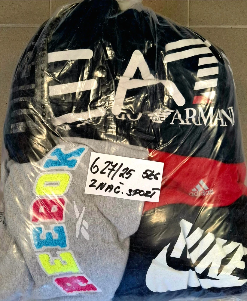 Balík 627/25, Značkový sport pro dospělé a děti + jiné značky., Originál 5 kg,1,2 jak.