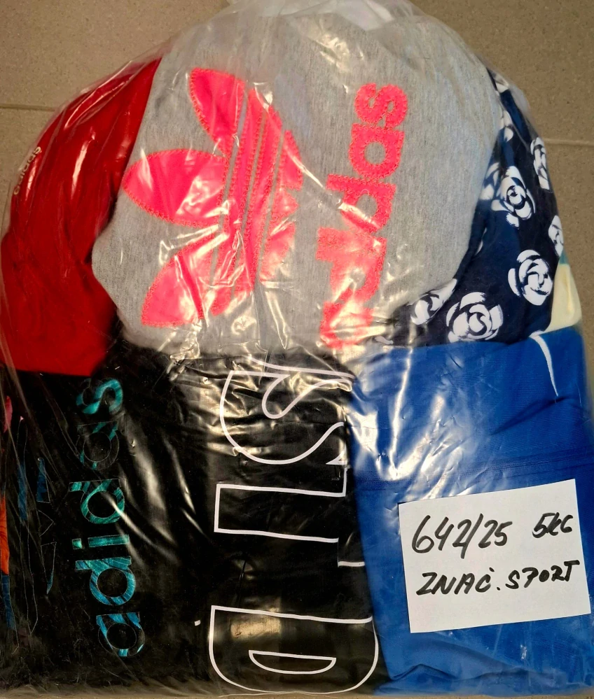 Balík 642/25, Značkový sport pro dospělé a děti + jiné značky., Originál 5 kg,1,2 jak.
