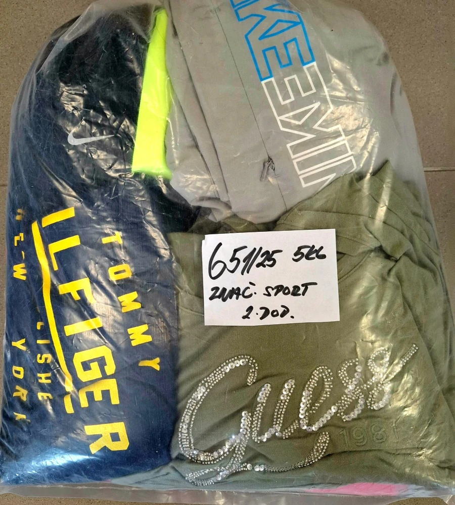 Balík 651/25, Značkový sport pro dospělé a děti + jiné značky., Originál 5 kg,1,2 jak., 2 DODAVATEL