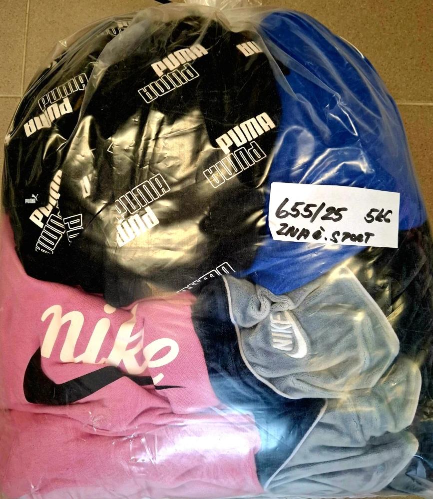 Balík 655/25, Značkový sport pro dospělé a děti + jiné značky., Originál 5 kg,1,2 jak.
