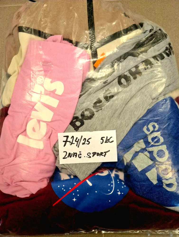 Balík 724/25, Značkový sport pro dospělé a děti + jiné značky., Originál 5 kg,1,2 jak.