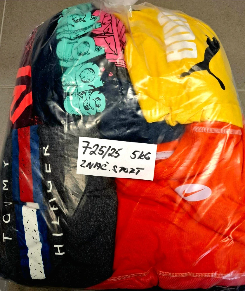 Balík 725/25, Značkový sport pro dospělé a děti + jiné značky., Originál 5 kg,1,2 jak.