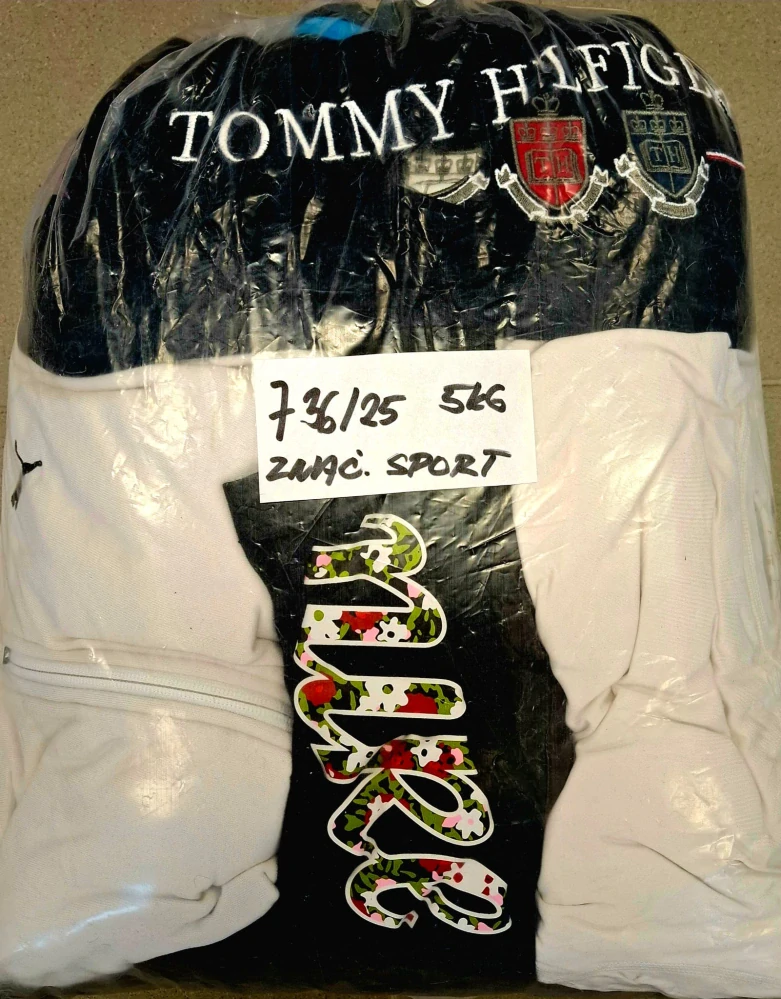 Balík 736/25, Značkový sport pro dospělé a děti + jiné značky., Originál 5 kg,1,2 jak., 2 DODAVATEL