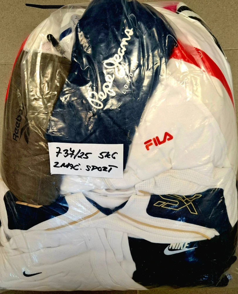 Balík 737/25, Značkový sport pro dospělé a děti + jiné značky., Originál 5 kg,1,2 jak., 2 DODAVATEL