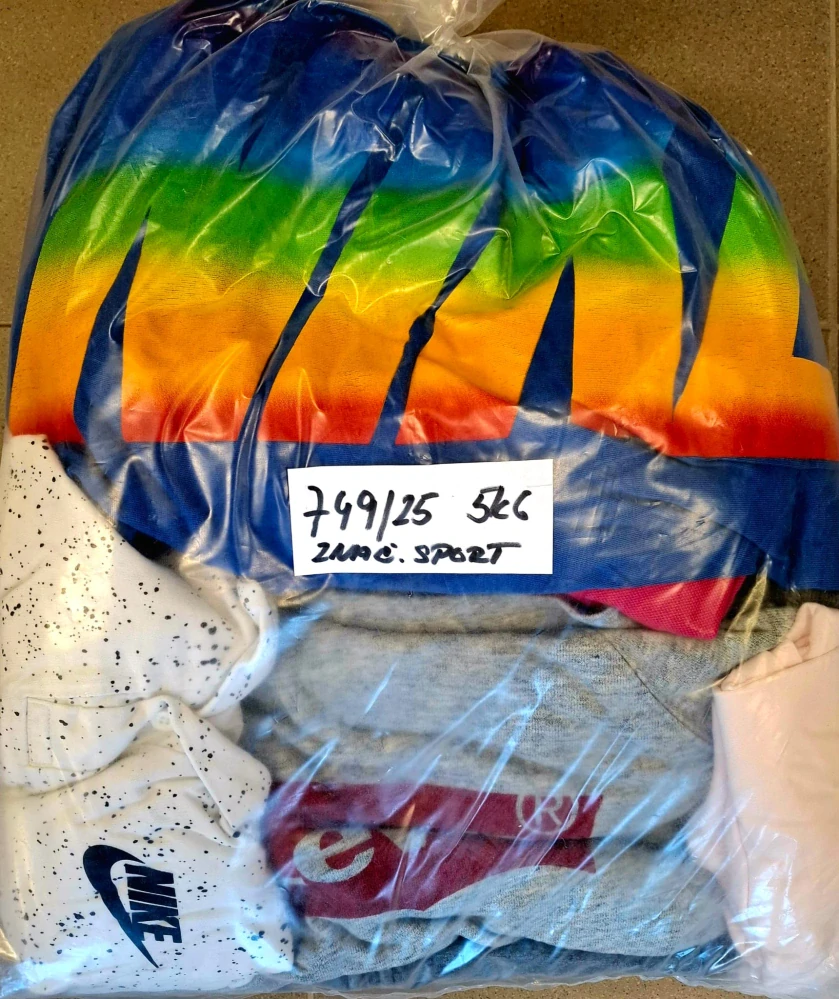 Balík 749/25, Značkový sport pro dospělé a děti + jiné značky., Originál 5 kg,1,2 jak.