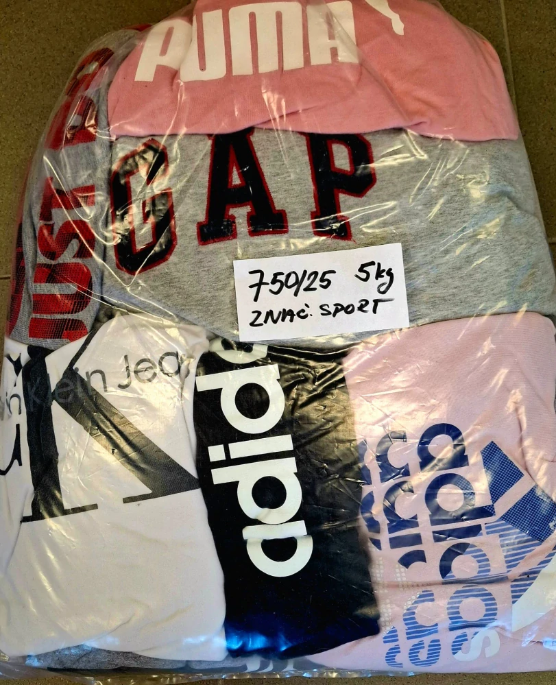 Balík 750/25, Značkový sport pro dospělé a děti + jiné značky., Originál 5 kg,1,2 jak.