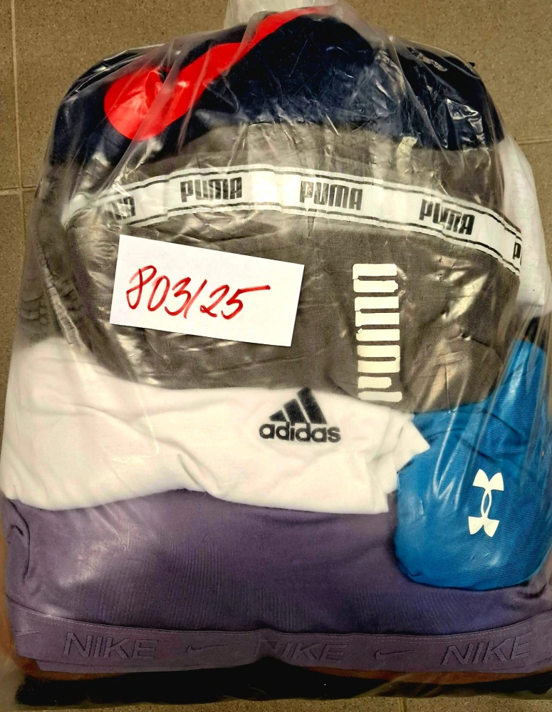 Balík 803/25, Značkový sport pro dospělé a děti + jiné značky., Originál 5 kg,1,2 jak.