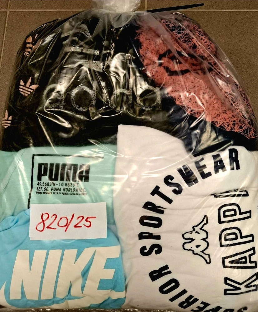 Balík 820/25, Značkový sport pro dospělé a děti + jiné značky., Originál 5 kg,1,2 jak.