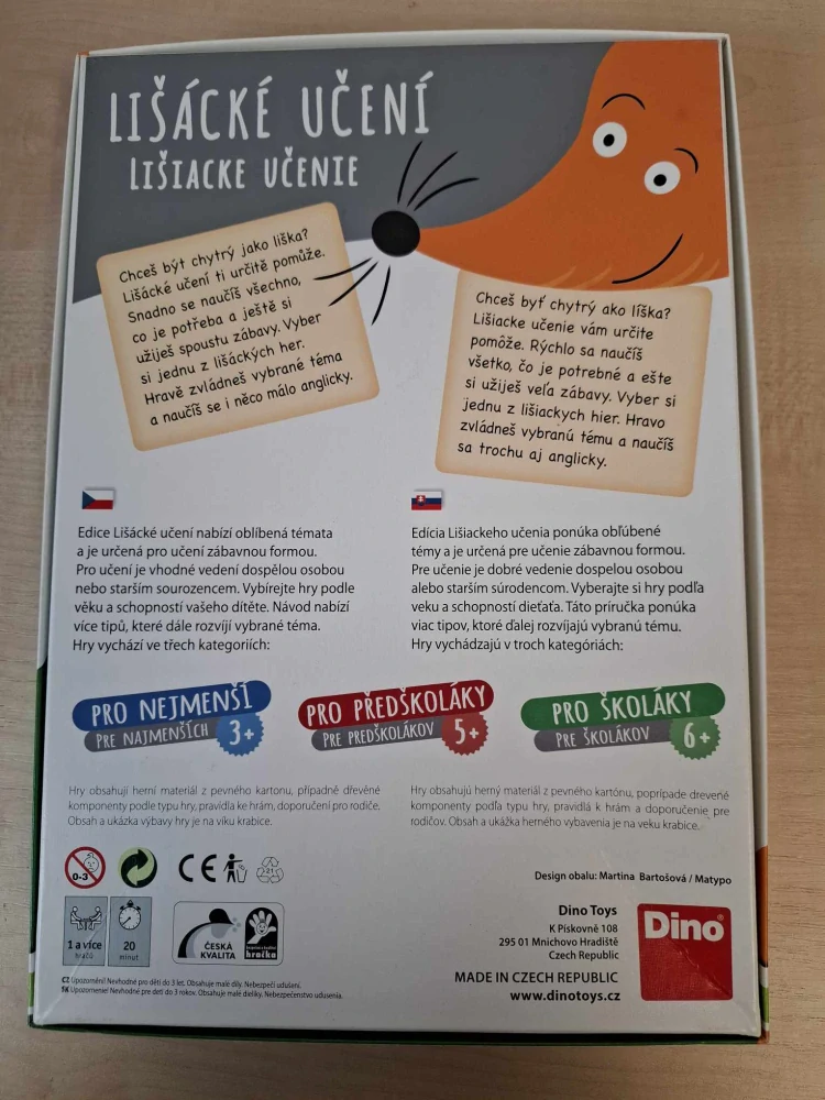 Hračka 997, Hodiny, Lišácké učení pro školáky, jako nová