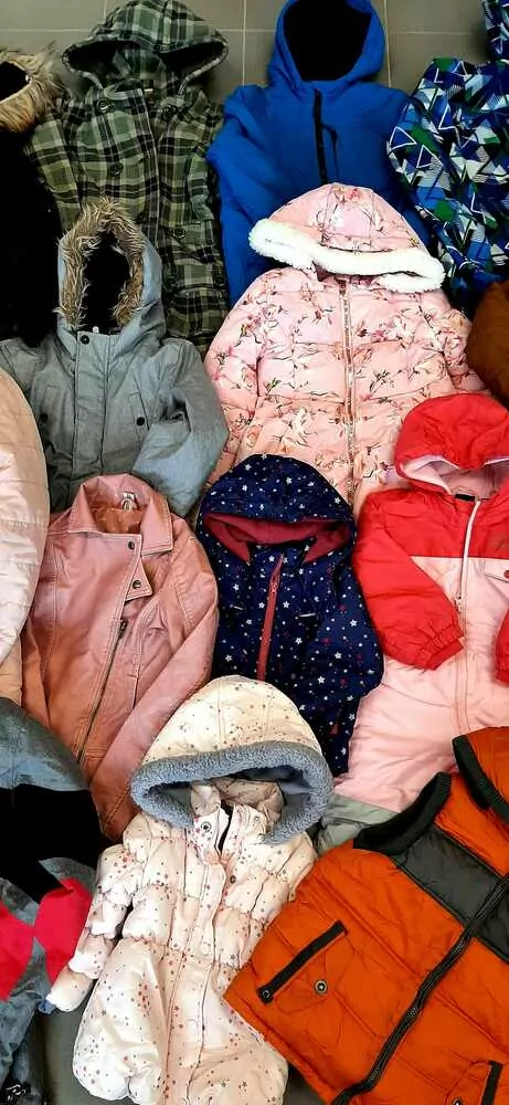 Výběrové dětské zimní bundy, 1 jakost + cream, 0-13 let