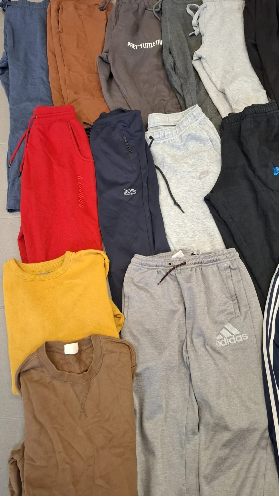 Balík 249/26 – 25 Kg tepláky pro dospělé, 1. a 2. jakost, cca 60-65 ks, Originál Anglie